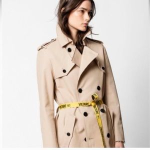 Zadig and Voltaire distressed trench